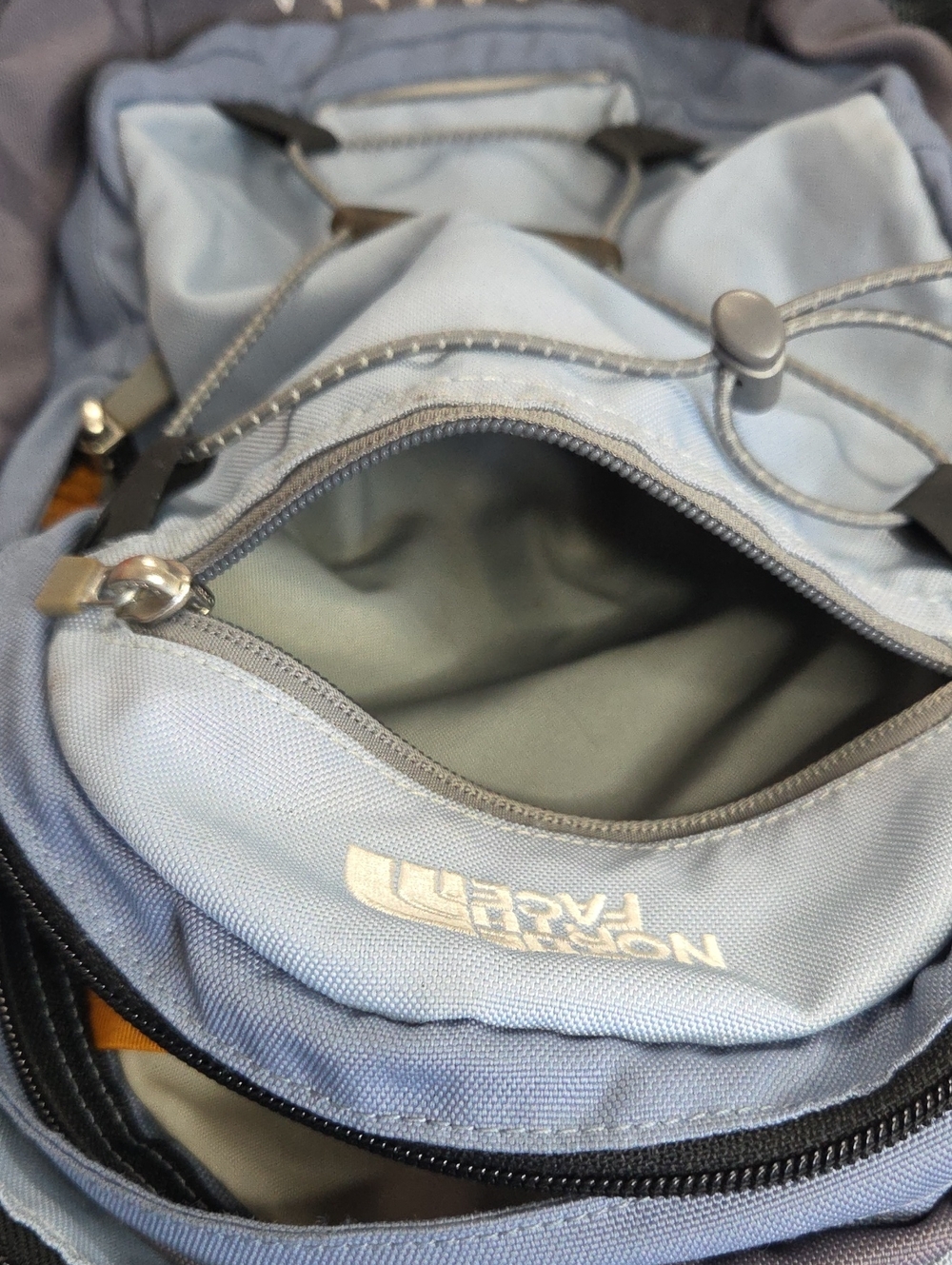 The North Face Isabella Light Blue and Gray Backpack - Picture 11 of 16
